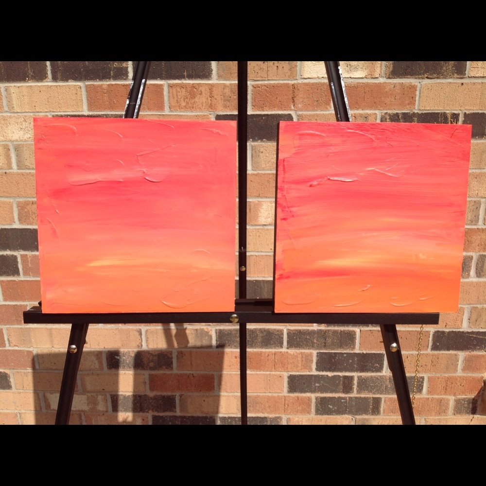 Abstract Painting on wood